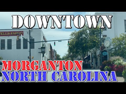 Morganton - North Carolina - 4K Downtown Drive