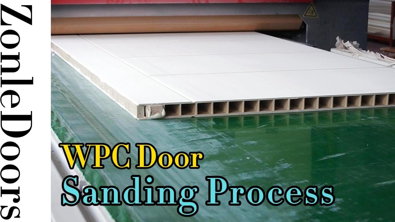 ZonleDoors Process of WPC Door Machine Sanding and Thickness Setting ...