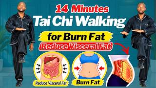 14-Minute Tai Chi Walking🔥 Burn Fat, Support Visceral Fat Reduction & Build Flexibility (Over 60)