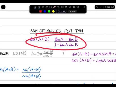 Extension Trig Identity Proof 4   Sum and Difference of Tan