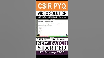 | CSIR PYQs | CSIR PYQ December 2023 | VIDEO SOLUTION | #tlsonline #previousyearquestions #targetjrf