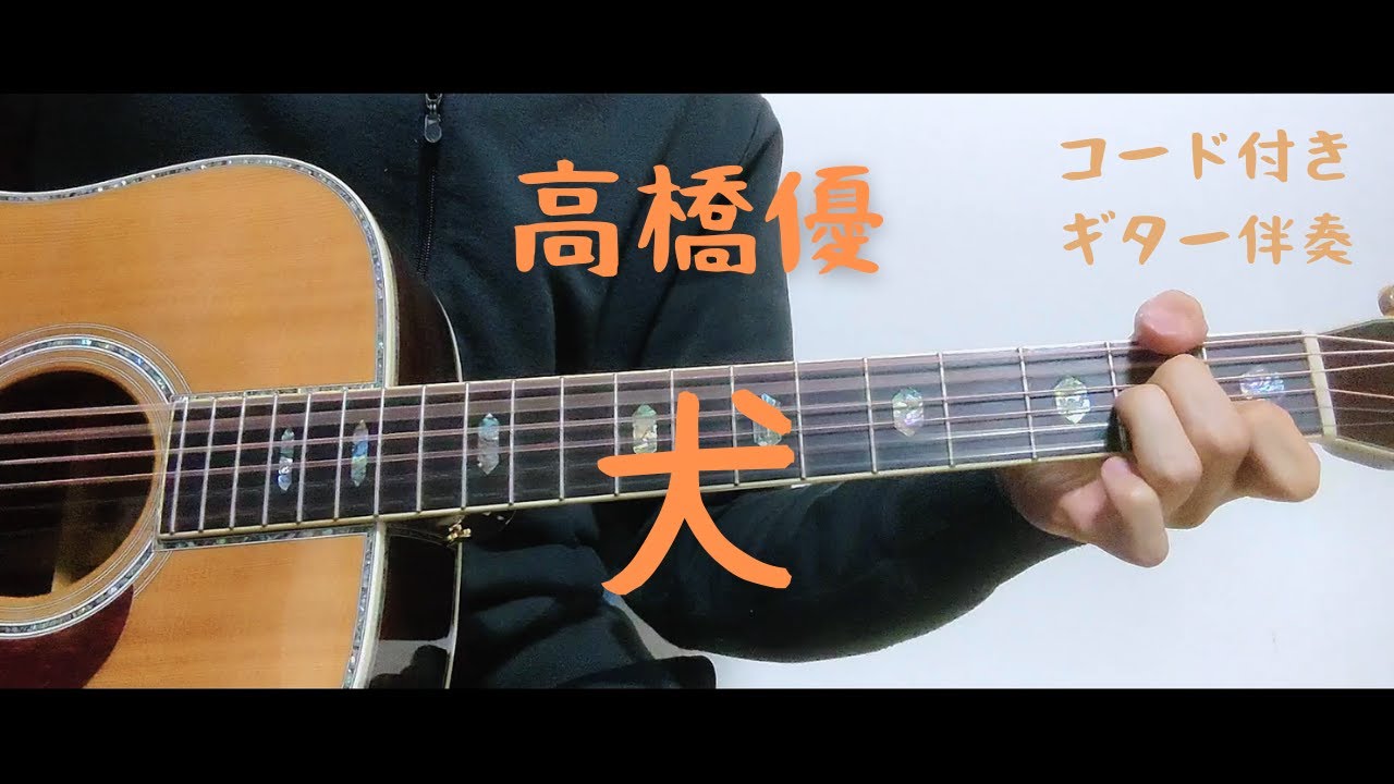 ギターコード付き 高橋優 犬 アコギ弾いてみた Youtube