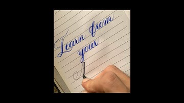 Learn from your mistakes | Beautiful cursive writing #viralvideo #handwriting