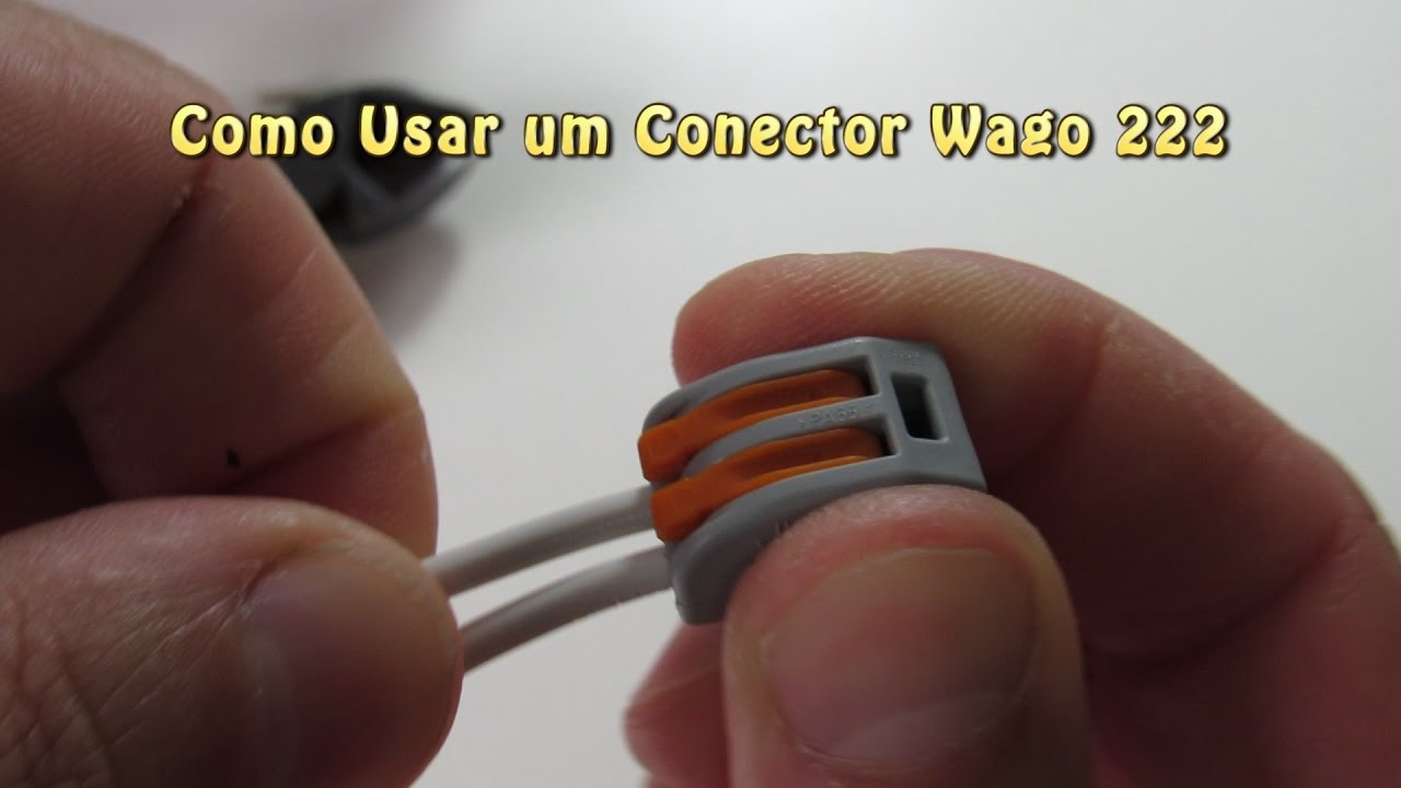 Como usar um conector Wago - YouTube