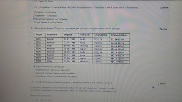 Introduction to Database system NPTEL WEEK 7 ASSIGNMENT SOLUTION.  IITM
