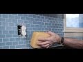 HOW TO DIY  Tile a Kitchen Backsplash On A Budget ! - YouTube