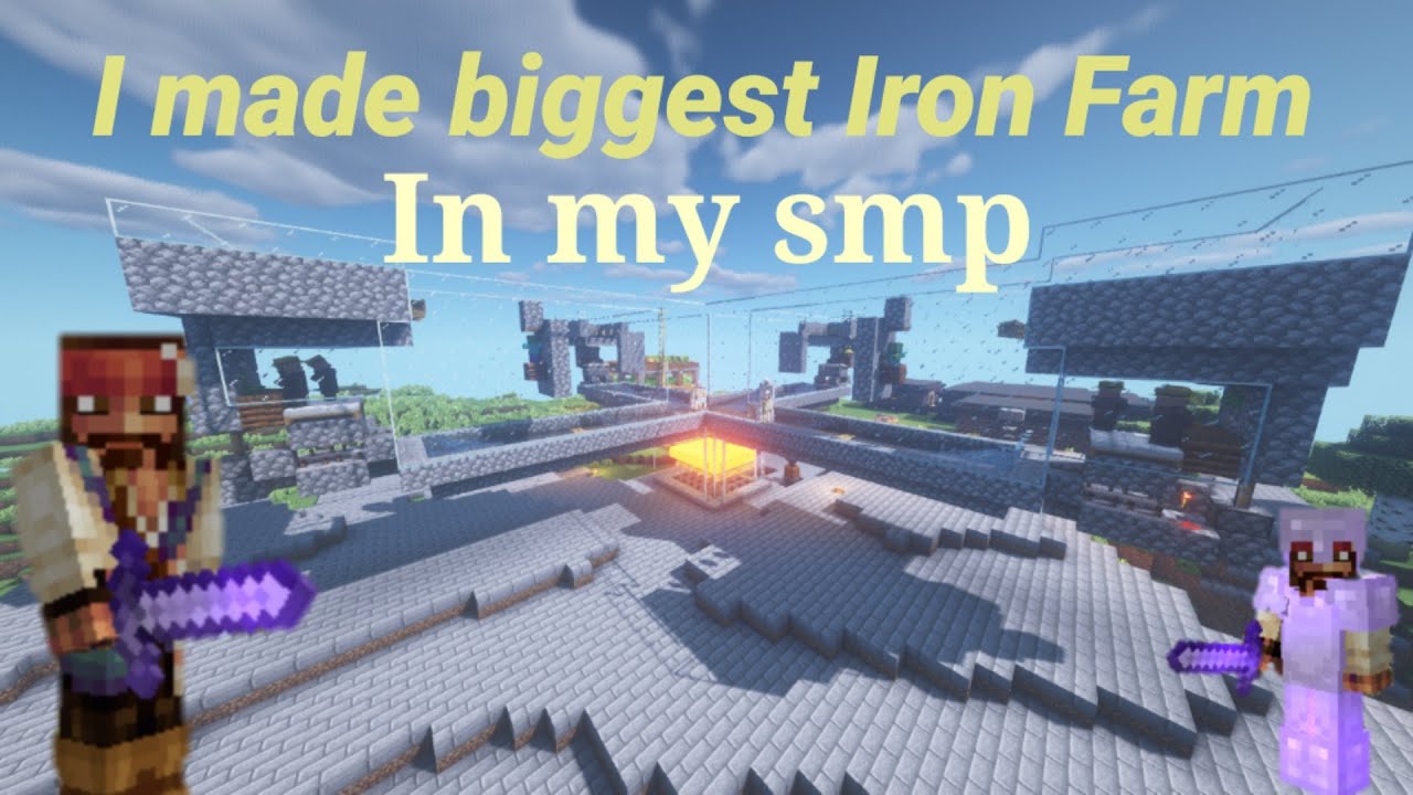 Finally I made biggest Iron Farm in my smp || Servival Ep 6 - YouTube