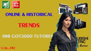 ONLINE and HISTORICAL TREND HMI GOT2000 Tutorial | automation mitsubishi tips & tricks