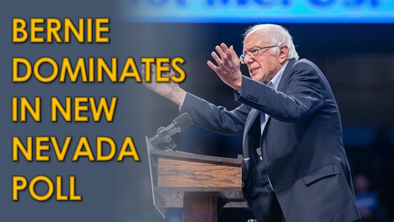 Bernie Sanders DOMINATES Nevada Caucus Poll with 19 Point Lead - YouTube