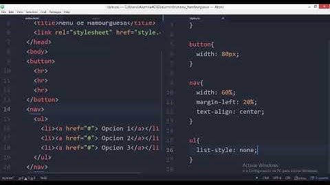 Menu de hamburguesa con JavaScript