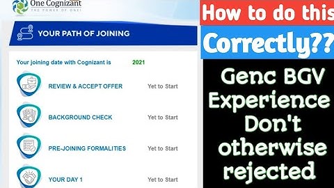 Genc bgv experience dos and don