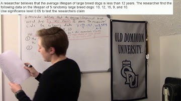 Stat 130 - Hypothesis Testing for Means Video 5