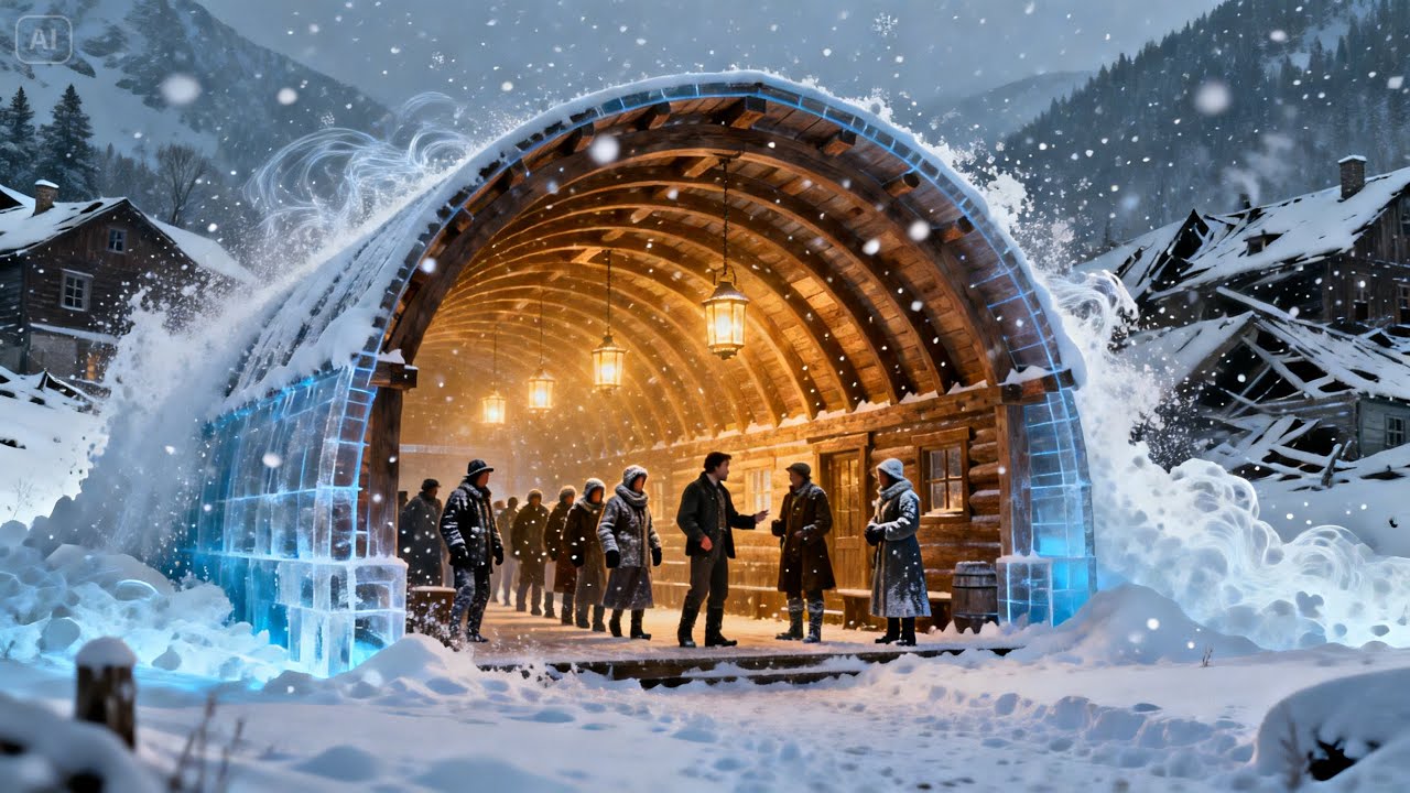 THEY MOCKED HIS "ARCHED" ROOF... UNTIL THE BLIZZARD BURIED THE TOWN