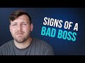 Signs of a Bad Boss (and How to Work with Them)