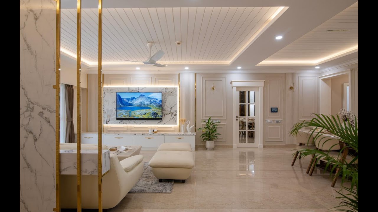 Salarpuria Sattva Greenage 4BHK Luxury Home Interior Design  European Theme  Aishwarya Interiors 