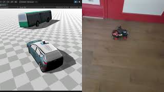 A Mixed Reality Simulator for an autonomous delivery system using platooning screenshot 3