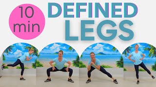 10 min LEGS, GLUTES, THIGHS WORKOUT for definition and strength