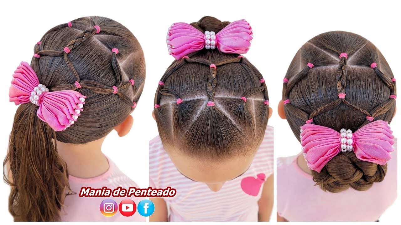 Penteado Infantil fácil para festas e passeios, Party Hairstyle for Girls, Penteado Infantil Fácil para Festas e Passeios. Party Hairstyle for  Girls., By Mania de Penteado