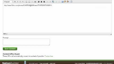 Embedding a Flickr Slideshow on Nationbuilder