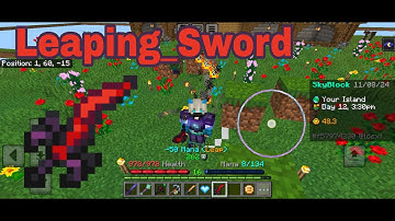 I am making The Leaping Sword in Minecraft craftersmc sky block