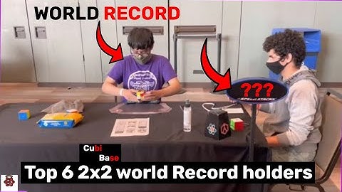 Top 6 2x2 World Record Average Feat. Advay sant, Will Callan, Martin edgal|Cubi Base|Montage