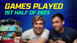 GAMES PLAYED JANUARY-JUNE 2023 | Board Game Perspective