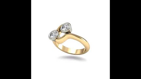 two stone twist ring