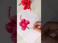Flower Painting 🌺  #painting #acrylicpainting #acrylic #simple #shorts #hibiscus #tutorial #flower