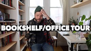 Here is a tour of my bookshelf as well as my office. This was a little chaotic to make.