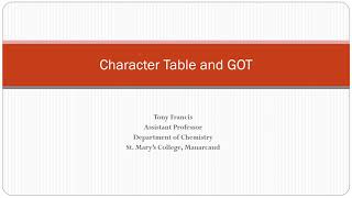 Character table introduction ( Malayalam)