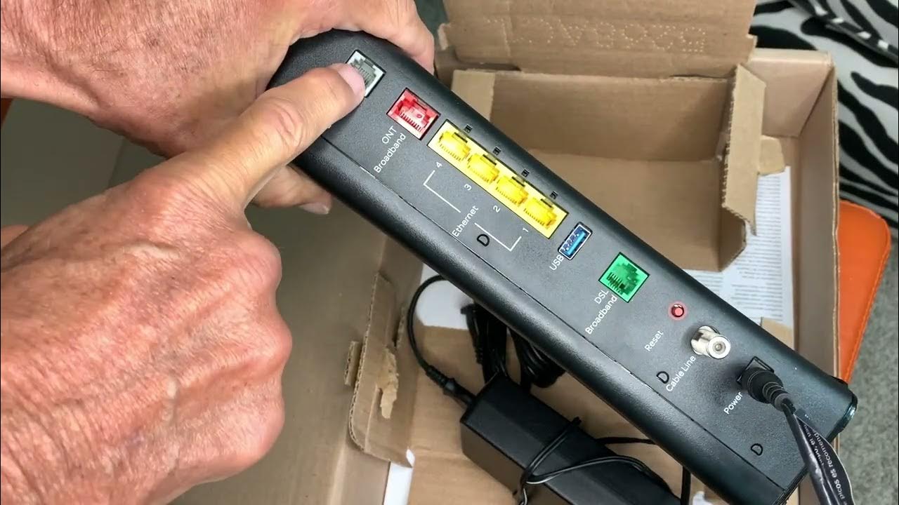 Unboxing ATT Uverse WiFi Gateway modem and router tower YouTube