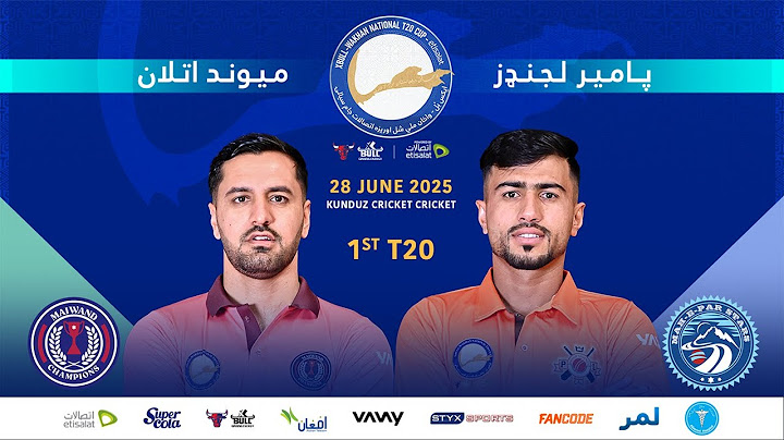 LIVE: Maiwand Champions VS Pamir Legends | Match 1 | Wakhan National T20 Cup | June 28 | Kunduz
