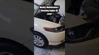 How to Check Engine Oil level in your Car? | Weekly Maintenance Ep2#foryou #wahcantt #hondacity