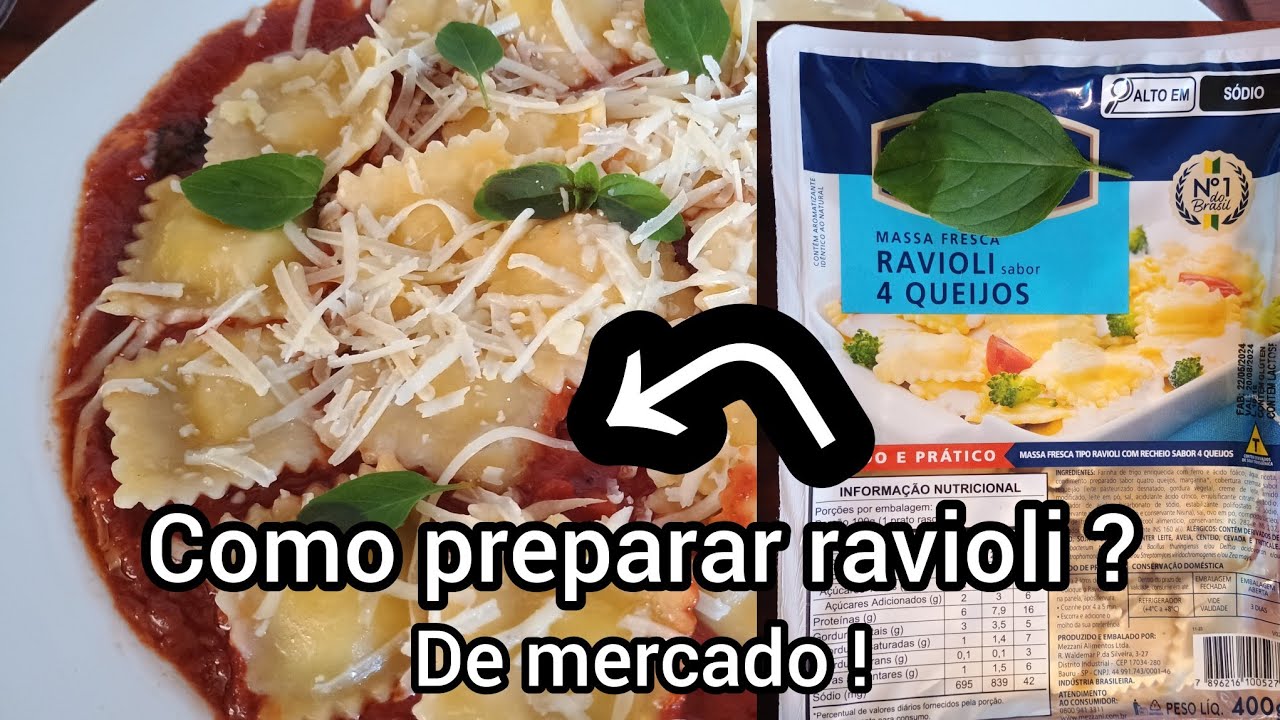 Como preparar ravioli - ESSE COMPRADO NO MERCADO