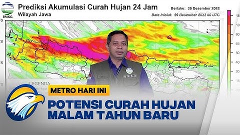Prediksi Akumulasi Curah Hujan Menjelang Malam Perggantian Tahun