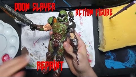 Doom Eternal Action Figure Mcfarlane Toys Doom Slayer Custom Repaint
