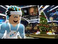 exploring CHRISTMAS roblox games to get inspired for my BLOXBURG BUILD... it's cold