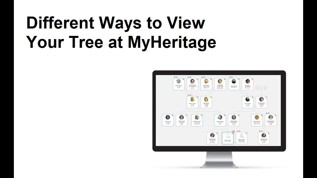 Different Ways to View Your Tree at MyHeritage - YouTube
