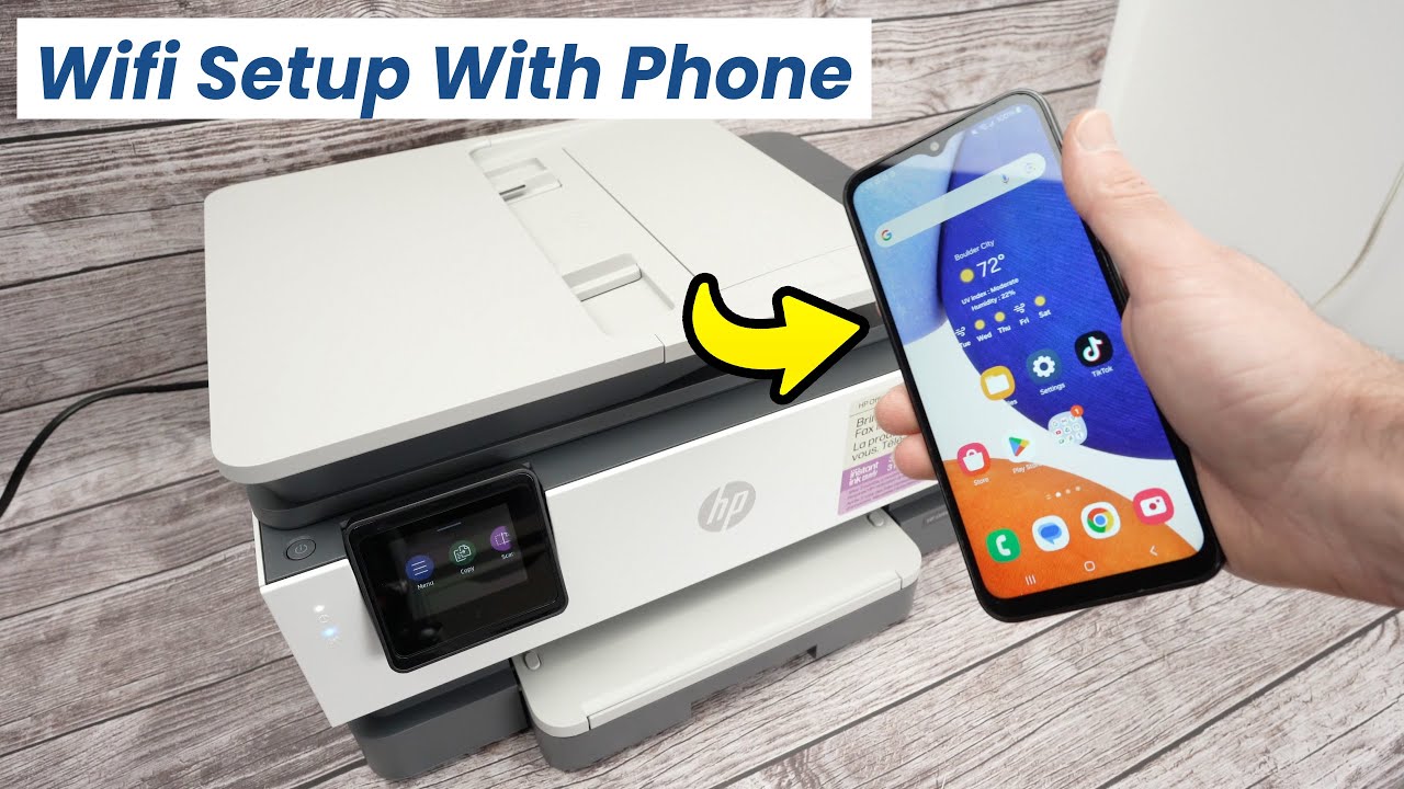 How to Wifi Setup Phone With HP OfficeJet Pro 8135e, 8132e, 8134e ...