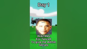 Day1 Waiting till Tencell gives me admin gloves. pls Tencell 😭 #slapbattles #day #admin #fyp #viral