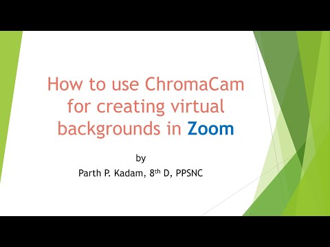 HTD Virtual Background in Zoom via ChromaCam