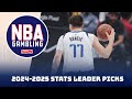 2024-2025 NBA Stats Leader Betting Picks