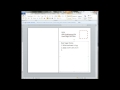 Creating a postcard in Word