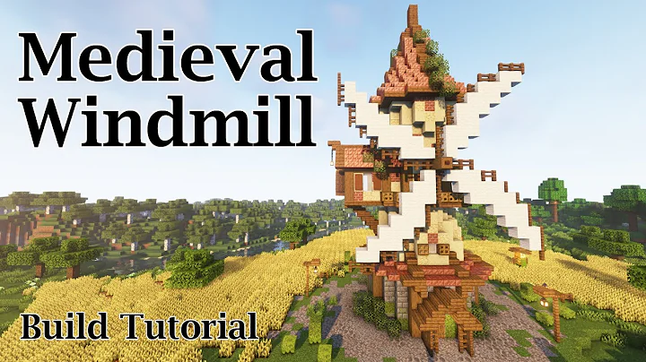 Minecraft Medieval Windmill Build Tutorial | Step by step cottagecore Build