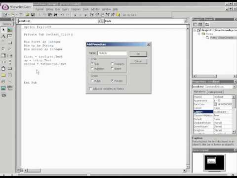 Visual Basic VB Tutorial 5.4 Procedures and Parameters TutorialGenius.com