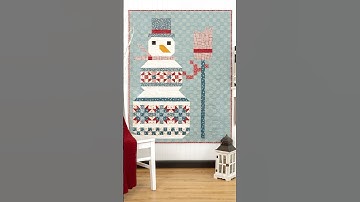 Create a fun patchwork snowman with fusible grid!