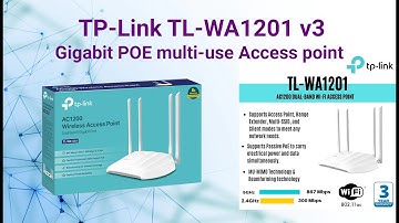WiFi 5 multifunctioneel toegangspunt - TP-Link TL-WA1201