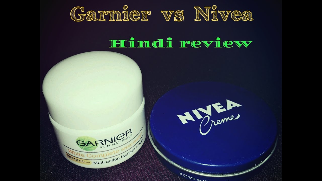 NIVEA MEN CREAM GARNIER SPEED WHITE CREAM review Hindi YouTube