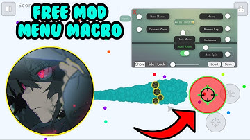 FREE MACRO MOD MENU TUTORIAL FOR IOS +DESTROYING TEAMS+EPIC MOMENTS (AGAR.IO MOBILE)