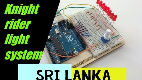 knight rider light system by using arduino(sinhala,sri lanka)
